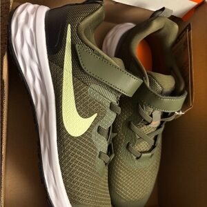 Nike Kids Olive Green Sneakers